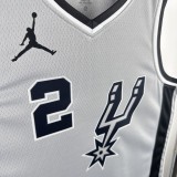 San Antonio Spurs Grey #2 LEONARD 1:1 Quality NBA  Season Jerseys 2021