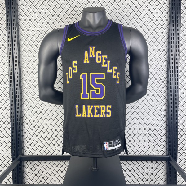Los Angeles Lakers Kids City Edition Black   #15 Reaves 1:1 Quality NBA  Season Jerseys  2026