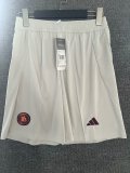Roma away shorts pants 1:1 Quality Soccer Jersey  24-25