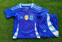 Argentina away Kids 24-25 （With Gold Patch）