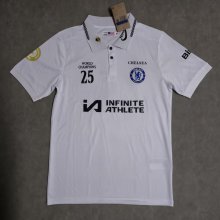 Chelsea Polo Fans White 25  Champions League 1:1 Quality Soccer Jersey  25-26