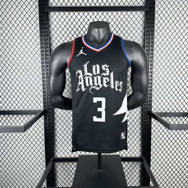 Los Angeles Clippers Black #3 PAUL 1:1 Quality NBA  Season Jerseys 2023