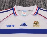 Retro France  away Kids 1:1 Quality Soccer Jersey  1998