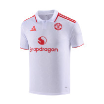 Manchester United Polo Fans White 1:1 Quality Soccer Jersey  25-26