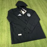 Germany Windbreaker  Interchange Jacket Black  White 1:1 Quality Soccer Jersey  25-26