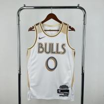 Chicago Bulls White City Edition #0 WHITE 1:1 Quality NBA  Season Jerseys 2025
