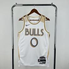 Chicago Bulls White City Edition #0 WHITE 1:1 Quality NBA  Season Jerseys 2025