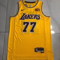 Los Angeles Lakers Retro Yollow #77 DONCIC 1:1 Quality NBA Jerseys