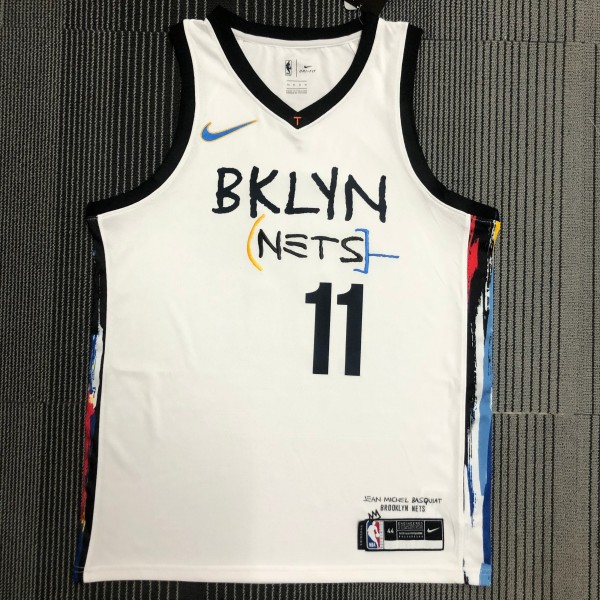 Brooklyn Nets City Edition Graffiti White #11 IRVING 1:1 Quality NBA  Season Jerseys 2021