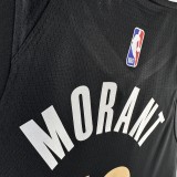 Memphis Grizzlies City Edition Black #12 MORANT 1:1 Quality NBA Jerseys 2024