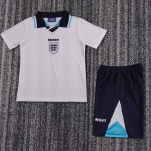 Retro England  home Kids 1:1 Quality Soccer Jersey  1996