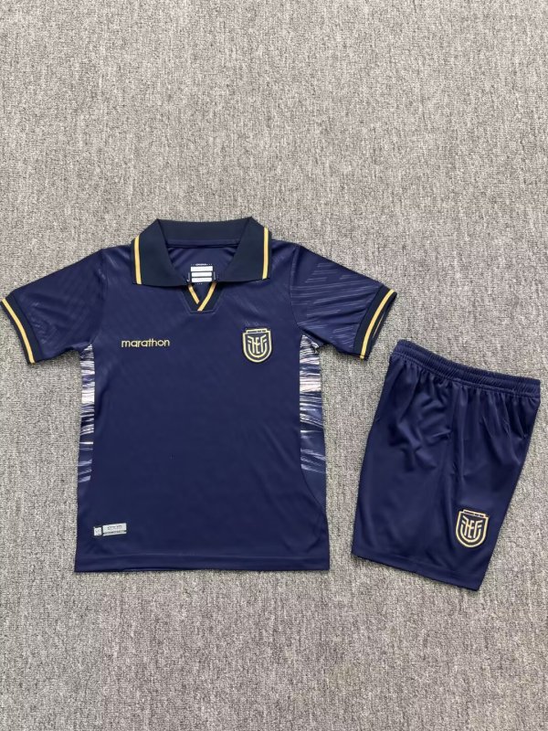 Ecuador Away Fans Kids  1:1 Quality Soccer Jersey  26-27 (2026)