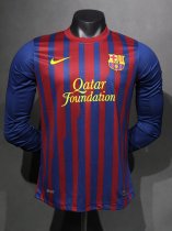 Retro Barcelona  Home Player  long 1:1 Quality Soccer Jersey   2011-2012