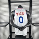 Philadelphia 76ers   City Edition #0 MAXEY NBA Jerseys  2025