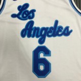 Los Angeles Lakers White Latin Night #6 JAMES 1:1 Quality NBA Season Jerseys