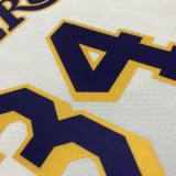 Los Angeles Lakers  75 Year  White #34 O'NEAL   1:1 Quality NBA Season Jerseys 2022