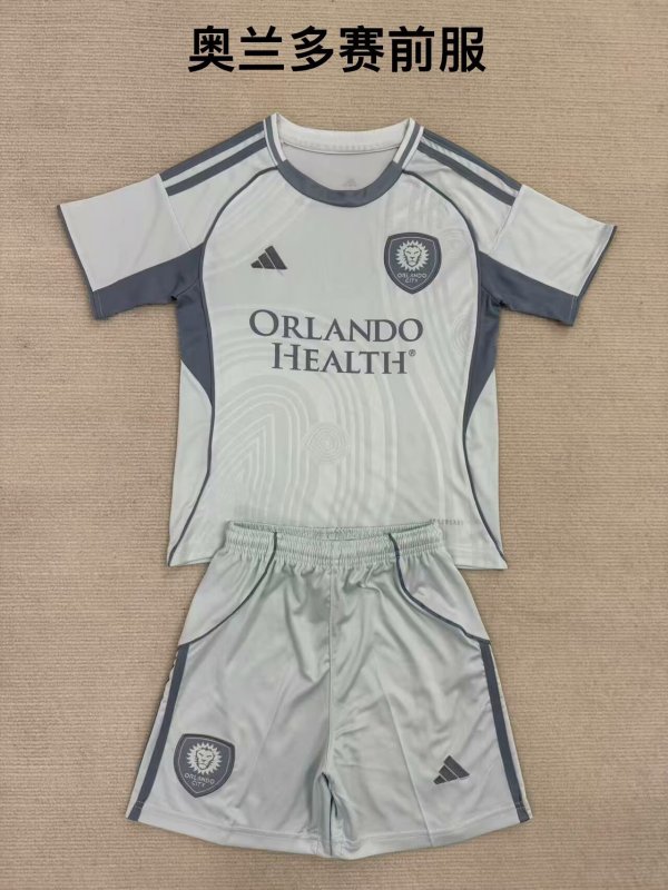 Orlando City SC Pre match uniform fans kits  1:1 Quality Soccer Jersey  25-26 (kids and man )