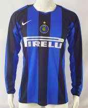 Retro Inter Milan home Long sleeve 1:1   2004-2005