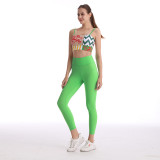 yoga clothes  Cannes Printed Yoga Set