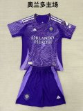 Orlando City SC  home fans kits  1:1 Quality Soccer Jersey  25-26 (kids and man )