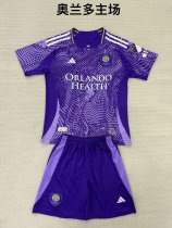 Orlando City SC  home fans kits  1:1 Quality Soccer Jersey  25-26 (kids and man )