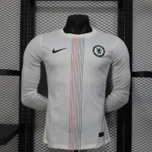 Chelsea away long  Player  1:1 Quality Soccer Jersey  25-26