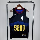 Denver Nuggets Black City Edition  #4 WESTBROOK 1:1 Quality NBA  Season Jerseys 2024