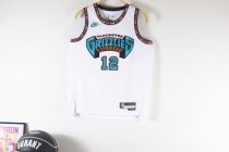 Memphis Grizzlies kids  White  #12  MORANT NBA Jerseys  25-26