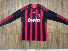 Retro AC home long  1:1 Quality Soccer Jersey  2007-2008
