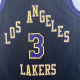 Los Angeles Lakers City Edition  Black  #3 DAVIS 1:1 Quality NBA Season Jerseys  2026
