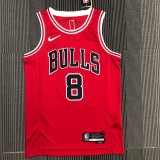 Chicago Bulls Red #8 LAVINE 1:1 Quality NBA  Season Jerseys  75 Year