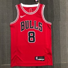 Chicago Bulls Red #8 LAVINE 1:1 Quality NBA  Season Jerseys  75 Year