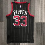 Chicago Bulls Black #33 PIPPEN 1:1 Quality NBA  Season Jerseys  75 Year