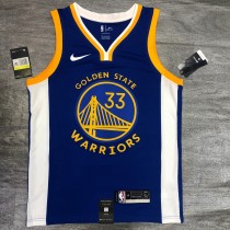 Golden State Warriors Blue V-Neck  #33 WISEMAN 1:1 Quality NBA Season Jerseys 2020