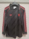 Manchester United Retro commemoration Long sleeves Fans  1:1 Quality Soccer Jersey    24-25