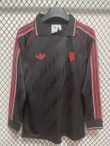 Manchester United Retro commemoration Long sleeves Fans  1:1 Quality Soccer Jersey    24-25