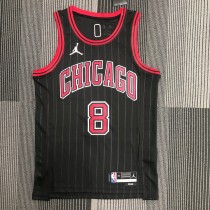 Chicago Bulls Black #8 LAVINE 1:1 Quality NBA  Season Jerseys  75 Year