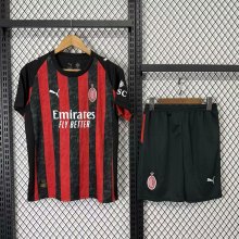 AC Milan Home With Pants Sets fans 1:1 Quality Soccer Jersey  25-26