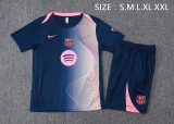Barcelona Training clothing set Blue 1:1 Quality Soccer Jersey   25-26