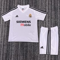 Retro Real Madrid home kids 1:1 Quality Soccer Jersey  2004-2005