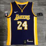 Los Angeles Lakers Kobe #24 BRYANT  Purple V-neck NBA Jerseys