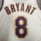 Los Angeles Lakers Retro Kobe #8 BRYANT White Hardwood Classics Swingman NBA Jersey 2003-2004