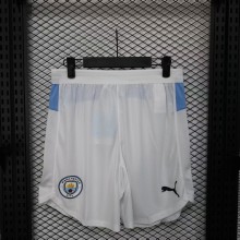 Manchester City  Home Pants  Player  Shorts  1:1 Quality Soccer Jersey   25-26
