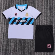 Retro Inter Milan Away Kids 1:1 Quality Soccer Jersey  1990-1991