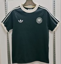 Germany Home retro cotton grey 1:1 Quality Soccer Jersey