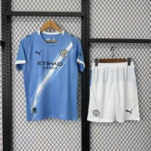 Manchester City Home With Pants Sets  fans 1:1 Quality Soccer Jersey   25-26