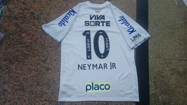 Santos #10 NEYMAR JR  Home fans 1:1 Quality Soccer Jersey    24-25