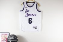 Los Angeles Lakers Kids City Edition  James #6  BRYANT  White NBA Jerseys