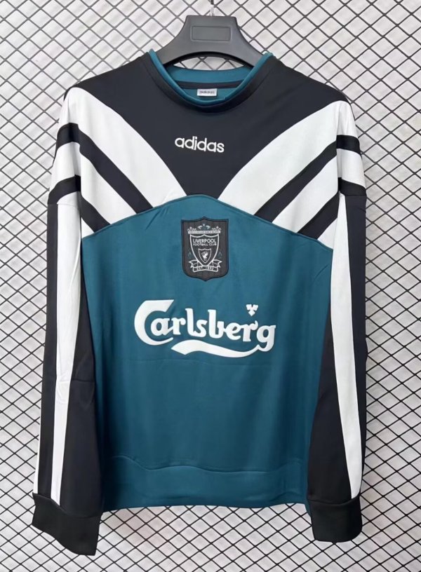 Retro Liverpool Hoodie Green  Jacket  Tracksuit  1:1 Quality Soccer Jersey  1996-1997