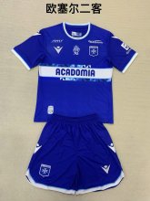 AJ Auxerre third away kids   1:1 Quality Soccer Jersey   24-25